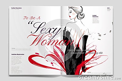 Fashion article illustration Vector Illustration