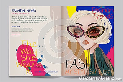 Fashion article illustration Vector Illustration