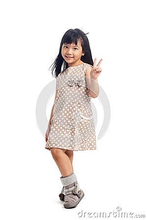 Fashion asian child Stock Photo