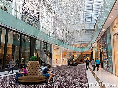 Fashion Avenue in Dubai Mall Editorial Stock Photo