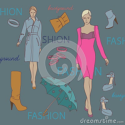 Fashion background Vector Illustration