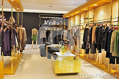 Fashion clothing store Editorial Stock Photo