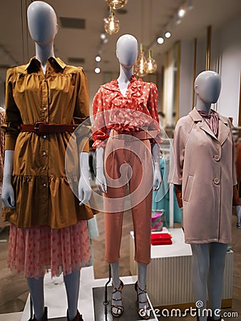 Fashion dummy - clothing for women, spring season Stock Photo