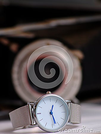 Fashion Female wrist watch Stock Photo