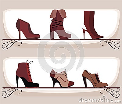 Fashion footwear Vector Illustration