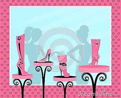 Fashion footwear sales Vector Illustration