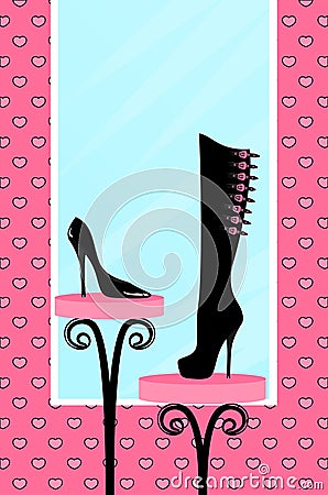 Fashion footwear sales Vector Illustration