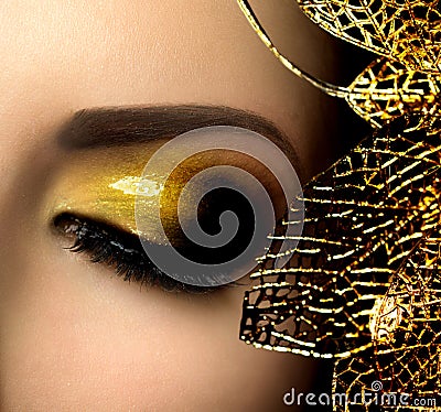 Fashion Glamour Makeup Stock Photo