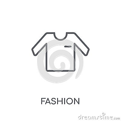 Fashion linear icon. Modern outline Fashion logo concept on whit Vector Illustration