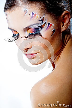 Fashion make-up Stock Photo