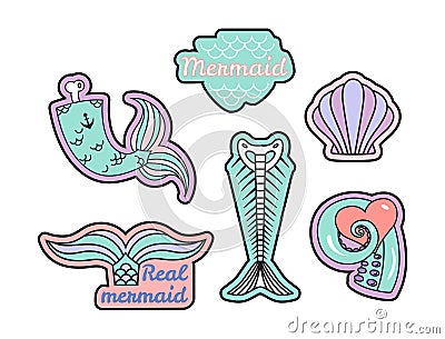 Fashion patches Vector Illustration