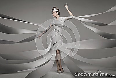 Fashion photo of a woman Stock Photo