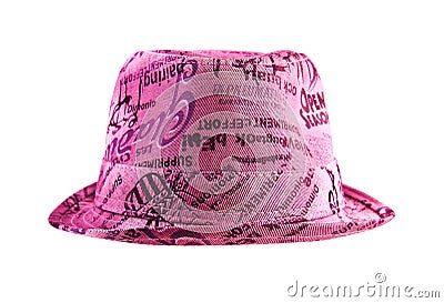 Fashion Pink Hat Stock Photo