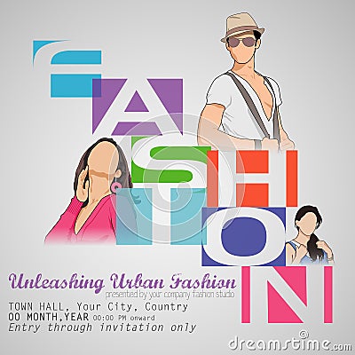 Fashion Show Vector Illustration