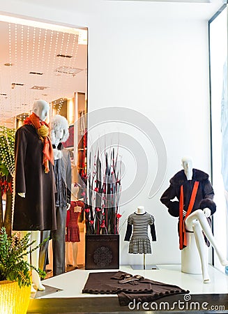 Fashion showcase Stock Photo
