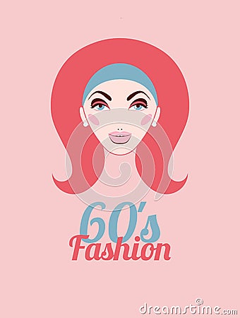 Fashion of sixties Vector Illustration