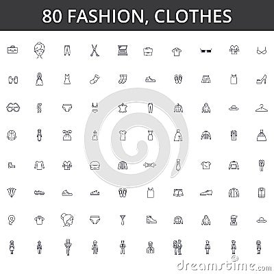 Fashion, style, clothing, clothes, female dress, men design, fashionable shirt, casual wear, wardrobe, lifestyle, sale Vector Illustration