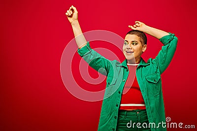 fashion and style, happy and short Stock Photo