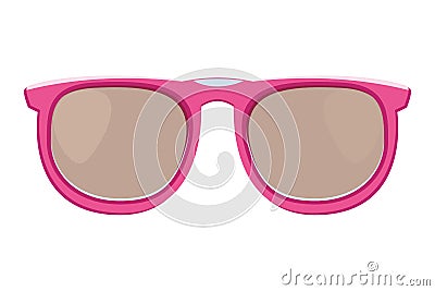 Fashion sunglasses accesory cartoon Vector Illustration