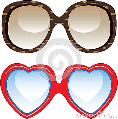 Fashion sunglasses Vector Illustration