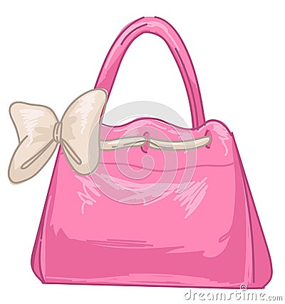 Fashion and trends of 2000s, women handbag vector Vector Illustration