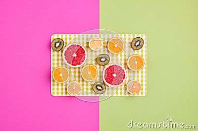 Fashion Tropical fruit. Minimal Stock Photo