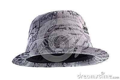 Fashion Unisex Grey Hat Stock Photo