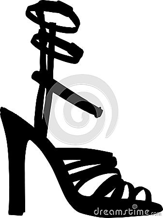 Fashion women shoes vector Vector Illustration
