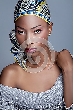 Fashionable black woman Stock Photo