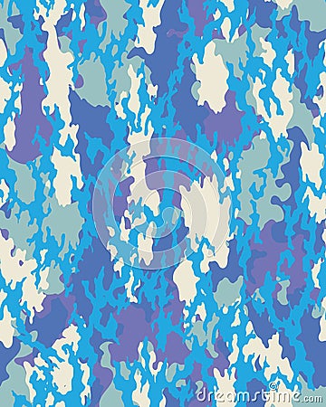 Fashionable camouflage pattern Cartoon Illustration