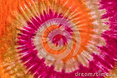 Fashionable Colorful Retro Abstract Psychedelic Ice Tie Dye Swirl Design Stock Photo