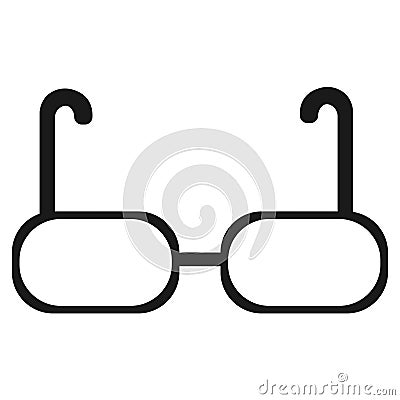 Fashionable glasses for men and women icon Stock Photo