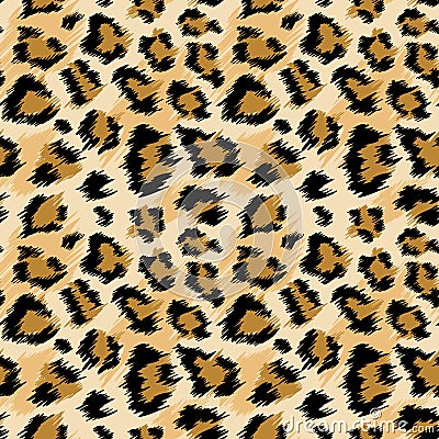 Fashionable Leopard Seamless Pattern. Stylized Spotted Leopard Skin Background for Fashion, Print, Wallpaper, Fabric Vector Illustration