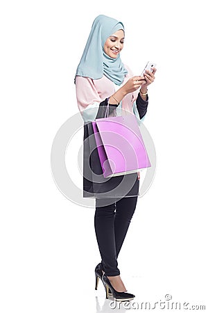 Fashionable muslimah woman Stock Photo