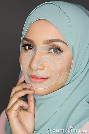 Fashionable muslimah woman Stock Photo