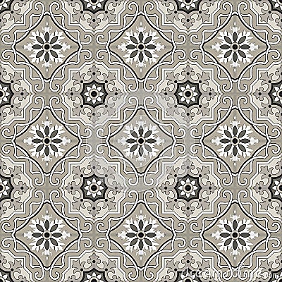 Fashionable pattern in the Arab style, seamless background, arabesque vector. Vector Illustration