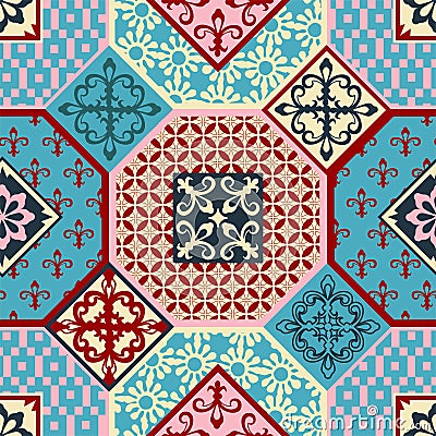 Fashionable pattern in the Arab style, seamless background, arabesque vector. Vector Illustration