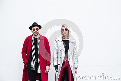 Fashionable people at Milan Men`s Fashion Week Editorial Stock Photo