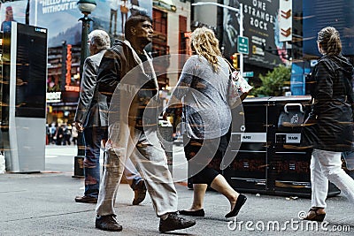 Street fashion in New York, Manhattan. Editorial Stock Photo