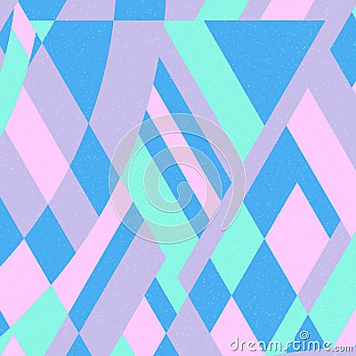 Abstract geometric retro background. Stylish vector image. Soft cold colors. Fashionable texture from elements of lines, rectangle Vector Illustration