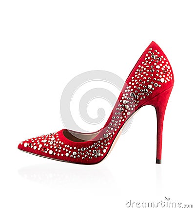 Fashionable women high heel shoe Stock Photo