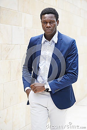 Fashionable young man of african descent Stock Photo