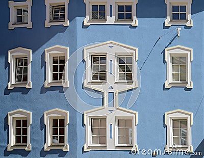 Front of a traditional bourgeois house Stock Photo