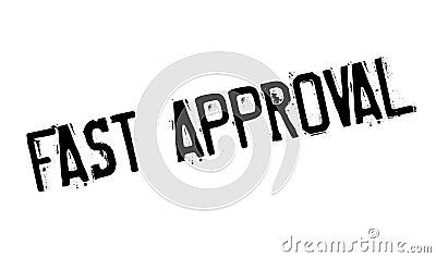 Fast Approval rubber stamp Vector Illustration