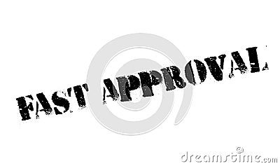 Fast Approval rubber stamp Vector Illustration