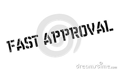 Fast Approval rubber stamp Vector Illustration