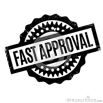 Fast Approval rubber stamp Vector Illustration