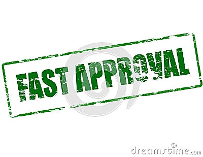 Fast approval Cartoon Illustration