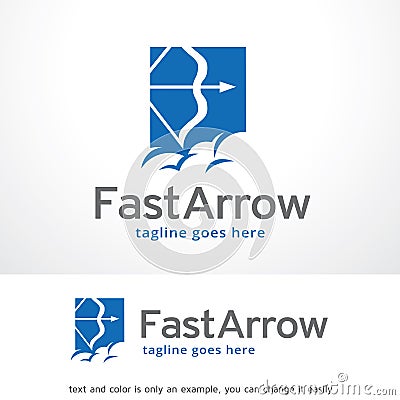 Fast Arrow Logo Template Design Vector Vector Illustration