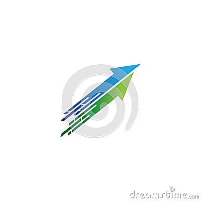 fast arrow logo vector template. Vector Illustration